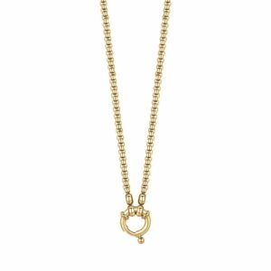 COLLANA DONNA IN ACCIAIO IP GOLD CON MOSCHETTONE
