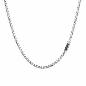 COLLANA UOMO IN ACCIAIO ELEMENTO IN ACCIAIO IP BLACK