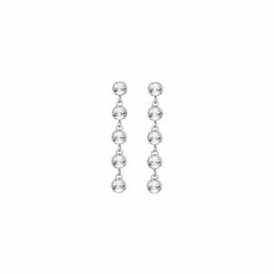 ORECCHINI DONNA IN ACCIAIO CRISTALLI BIANCHI
