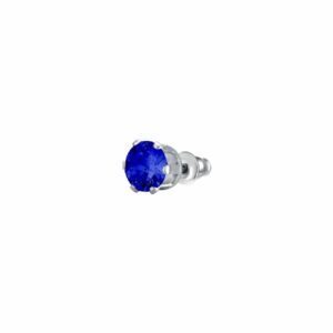 MONO ORECCHINO PUNTO LUCE DONNA IN ACCIAIO CON ZIRCONE BLU