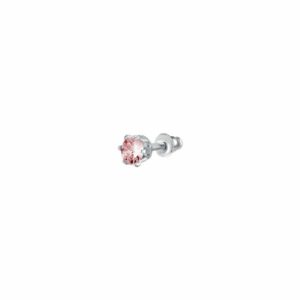 MONO ORECCHINO PUNTO LUCE DONNA IN ACCIAIO CON ZIRCONE ROS