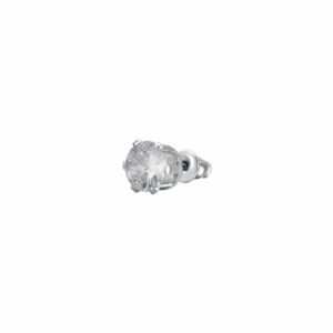 MONO ORECCHINO PUNTO LUCE DONNA IN ACCIAIO CON ZIRCONE BIANCO