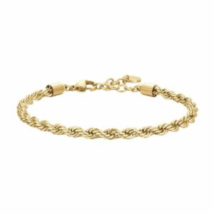 BRACCIALE UOMO IN ACCIAIO IP GOLD