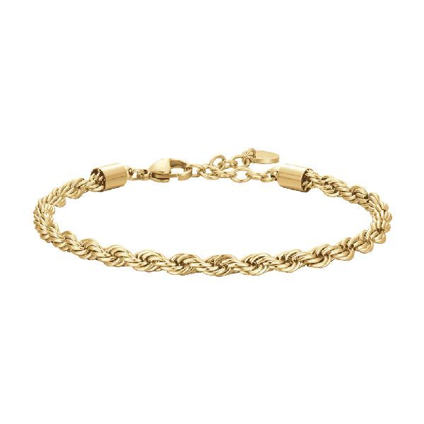 BRACCIALE UOMO IN ACCIAIO IP GOLD