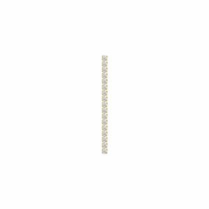 MONO ORECCHINO TENNIS DONNA IN ACCIAIO IP GOLD CON ZIRCONI BIANCHI