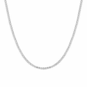 COLLANA TENNIS DONNA IN ACCIAIO CON ZIRCONI BIANCHI