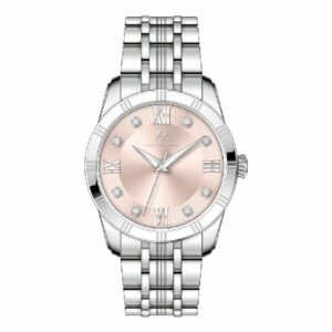 OROLOGIO DONNA IN ACCIAIO CON QUADRANTE ROSA