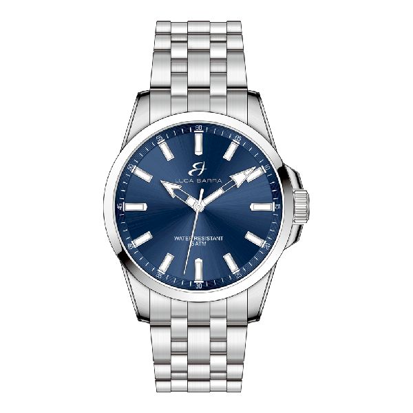 OROLOGIO UOMO IN ACCIAIO CON QUADRANTE BLU
