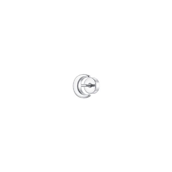 PIERCING ORECCHIO DONNA IN ACCIAIO FORMA LUNA