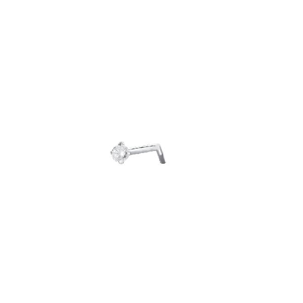 PIERCING NASO DONNA IN ACCIAIO CON ZIRCONE BIANCO