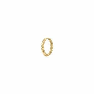 MONO ORECCHINO DONNA IN ACCIAIO IP GOLD MOTIVO A SFERE