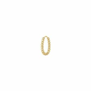 MONO ORECCHINO DONNA IN ACCIAIO IP GOLD MOTIVO A SFERE