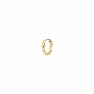 MONO ORECCHINO DONNA IN ACCIAIO IP GOLD CON MOTIVO RITORTO