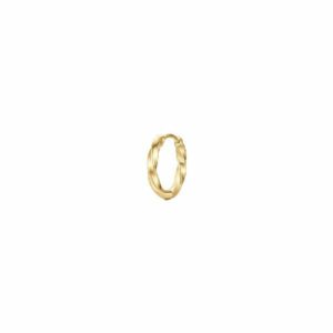MONO ORECCHINO DONNA IN ACCIAIO IP GOLD CON MOTIVO RITORTO