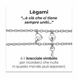 BRACCIALI DONNA E UOMO IN ACCIAIO CON CUORE CALAMITATO