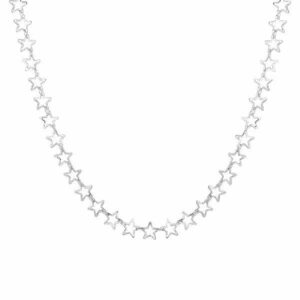 COLLANA DONNA IN ACCIAIO CON STELLE