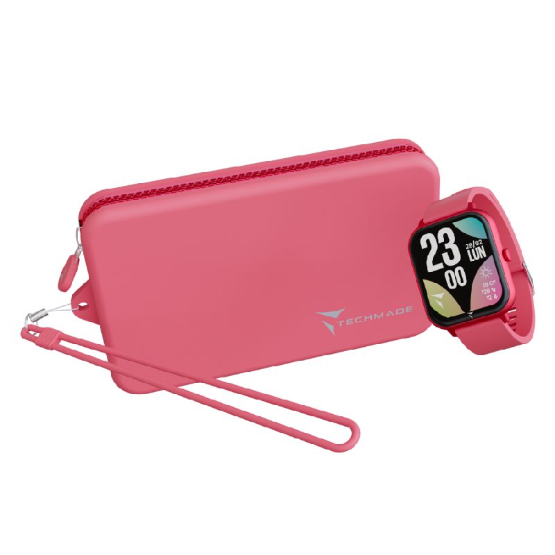 Smartwatch Glow con pochette abbinata - colore bianco