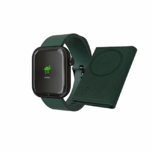 Smartwatch Glam con Intelligenza Artificiale - Bundle Pack - Cassa Black / Portafogli Verde