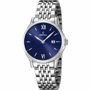 OROLOGIO FESTINA CLASSICS F16748/3 BLU CINTURINO IN ACCIAIO, DONNA