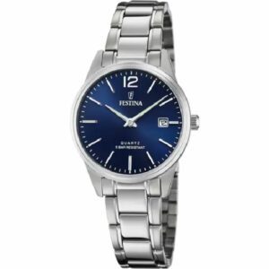 OROLOGIO FESTINA CLASSICS F20509/3 CON CINTURINO IN ACCIAIO BLU, DONNA.
