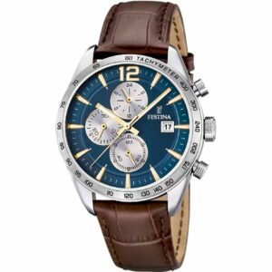 OROLOGIO FESTINA F16760/7 BLU CON CINTURINO IN PELLE