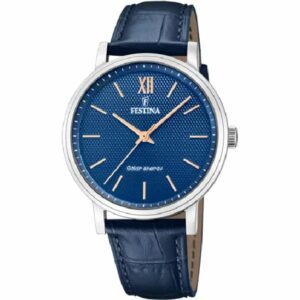 FESTINA ENERGIA SOLARE F20660/4 BLU PELLE, UOMO