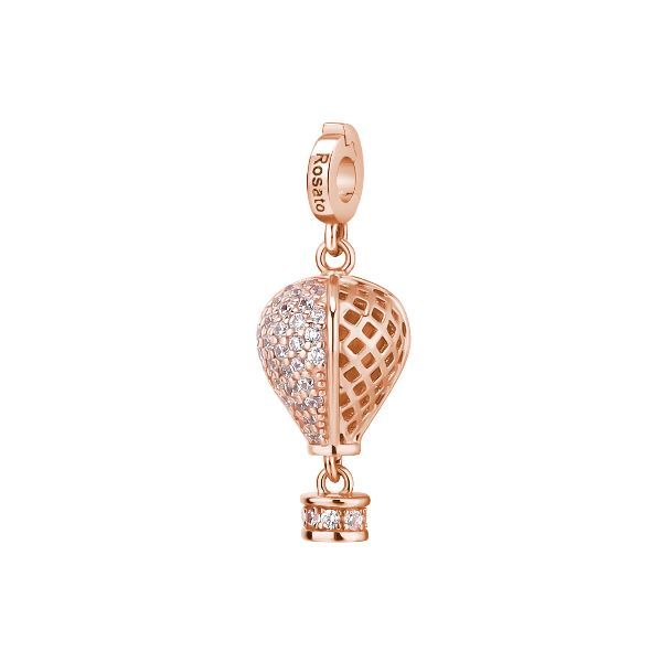 Charm Mongolfiera storie - oro rosa