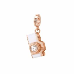 Charm Macchina fotografica storie - oro rosa