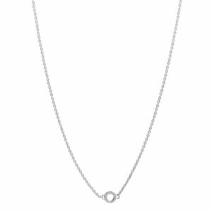Collana catena forzatina in argento 925‰