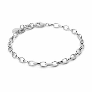 Bracciale catena forzatina personalizzabile in argento 925‰