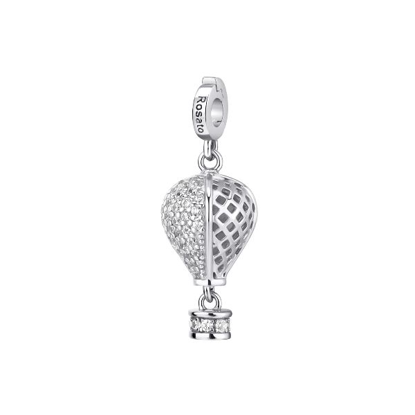 Charm Mongolfiera storie - argento