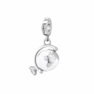 Charm Mappamondo storie - argento