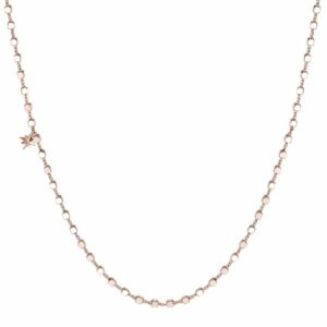Collana personalizzabile in argento 925&permil; e placcatura oro rosa