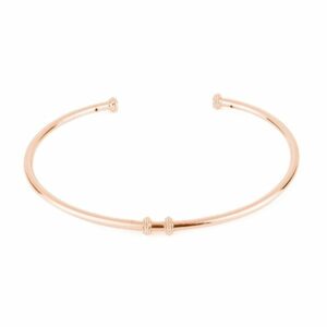 Bracciale armonico personalizzabile in argento 925&permil; con placcatura oro rosa