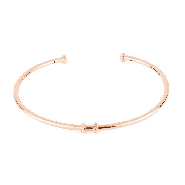 Bracciale armonico personalizzabile in argento 925‰ con placcatura oro rosa