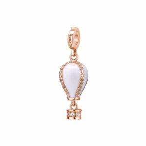 Charm mongolfiera storie - oro rosa