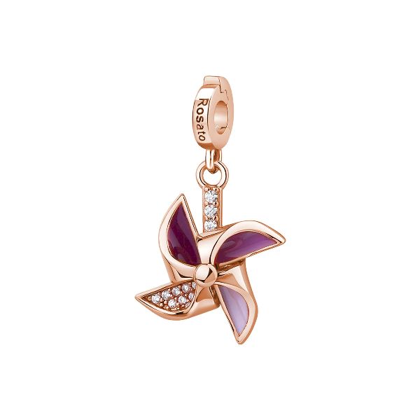 Charm girandola storie - oro rosa