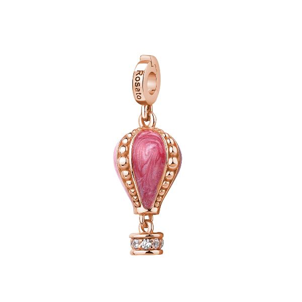 Charm Mongolfiera storie - oro rosa