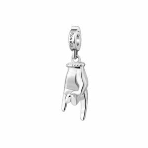 Charm mano corna storie - argento