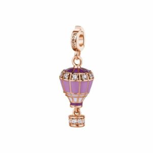 charm Mongolfiera storie - oro rosa