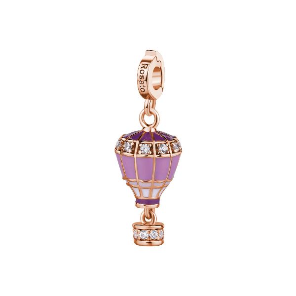 charm Mongolfiera storie - oro rosa