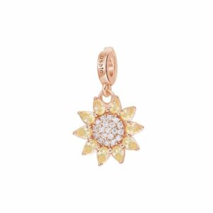 Charm Girasole storie - oro rosa