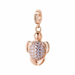 Charm Tartaruga marina storie - oro rosa