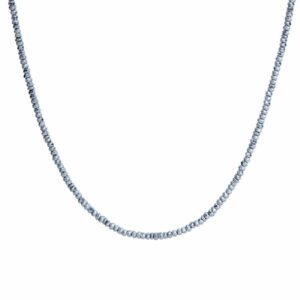 COLLANA UOMO IN ACCIAIO CON EMATITE SILVER