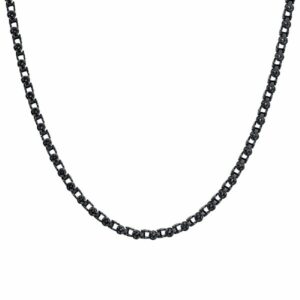 COLLANA UOMO IN ACCIAIO IP NERO