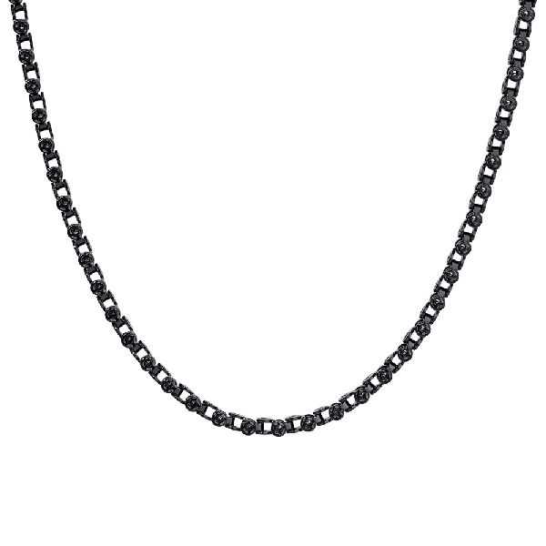 COLLANA UOMO IN ACCIAIO IP NERO