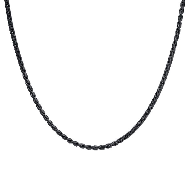 COLLANA UOMO IN ACCIAIO IP NERO