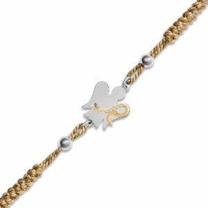 Bracciale cordino Alfabeto R