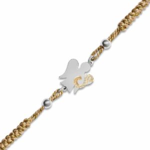 Bracciale cordino Alfabeto S