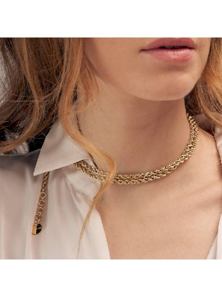 Collana catena corda dorata